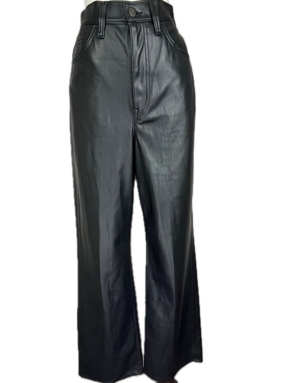 Levi's Women's Faux Leather '70s High Flare Jeans Size 28
